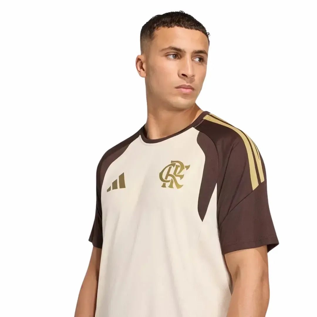 Camisa Flamengo Treino Bege 2026/27 - Torcedor Masculino - 